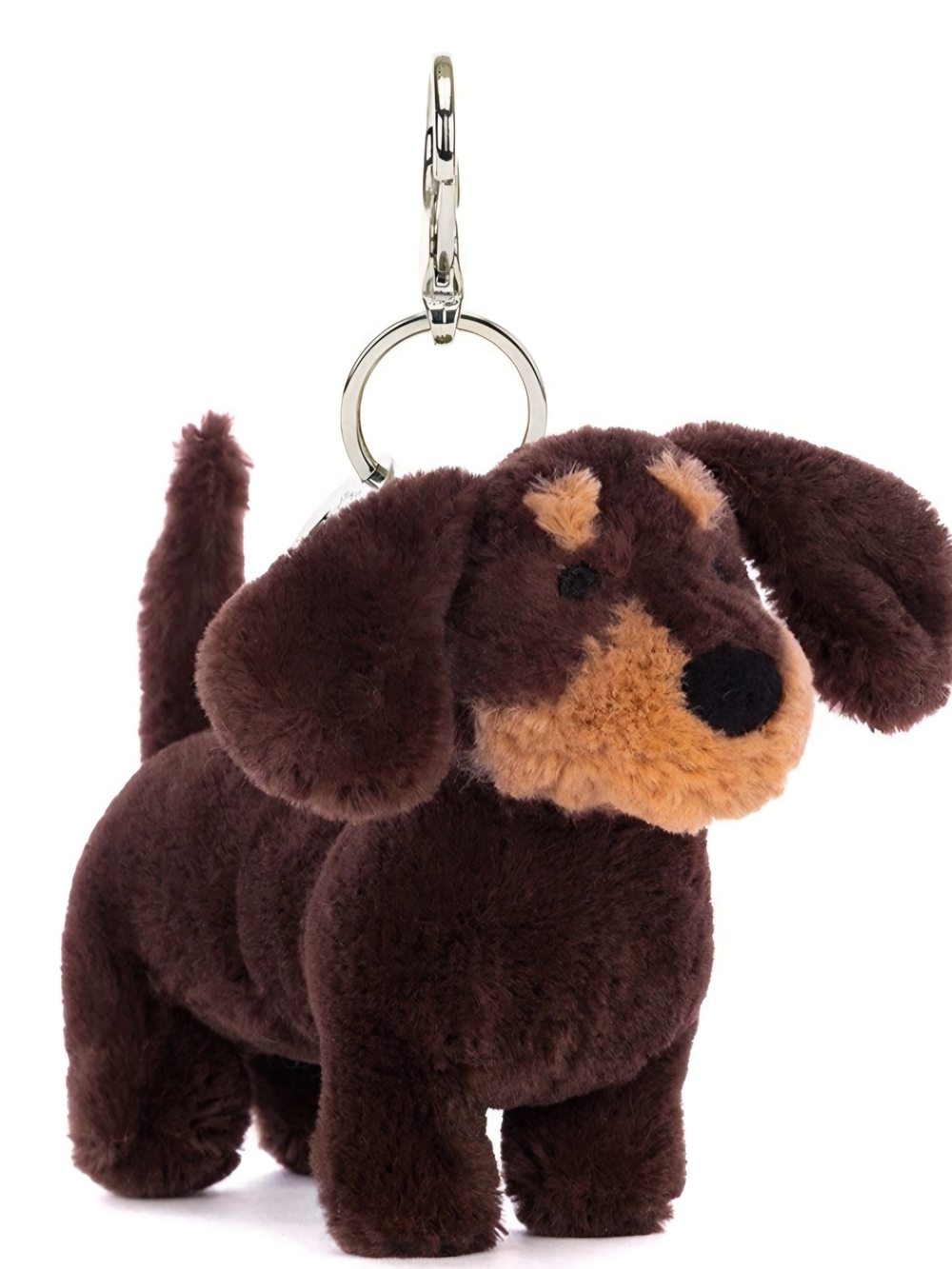 Jellycat OTTO SAUSAGE Dog Clip Keychain NWT